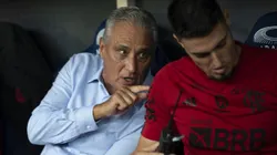 Tite tecnico do Flamengo durante partida contra o Bragantino no estadio Maracana pelo campeonato Brasileiro A 2023. Foto: Jorge Rodrigues/AGIF