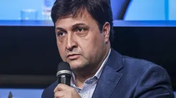 Alberto Guerra, presidente do Grêmio, durante em coletiva de imprensa realizada no Arena do Grêmio. Foto: Fernando Alves/AGIF