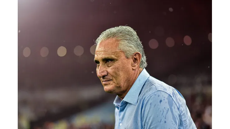 Tite técnico do Flamengo durante partida contra o Bragantino no estadio Maracana pelo campeonato Brasileiro / Foto: Thiago Ribeiro/AGIF