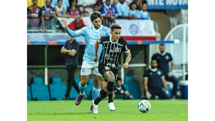 Rojas jogador do Corinthians durante partida contra o Bahia no estadio Arena Fonte Nova pelo campeonato Brasileiro A 2023. Jhony Pinho/AGIF