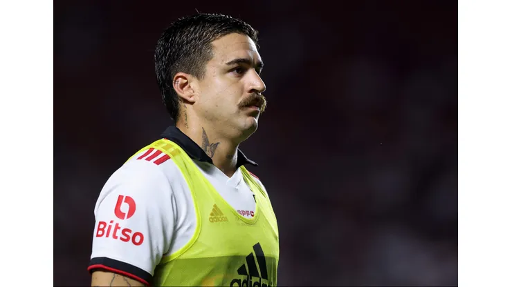 Gabriel Neves jogador do Sao Paulo durante partida contra o Portuguesa no estadio Morumbi pelo campeonato Paulista 2023. Foto: Marcello Zambrana/AGIF