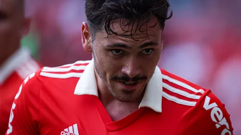 Mauricio jogador do Internacional comemora seu gol durante partida contra o Ypiranga no estadio Beira-Rio pelo campeonato Gaucho 2023. Foto: Maxi Franzoi/AGIF