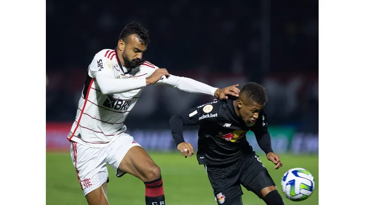 Bragantino durante partida contra o Flamengo no estádio Nabi Abi Chedid pelo campeonato BRASILEIRO A 2023. Diogo Reis/AGIF