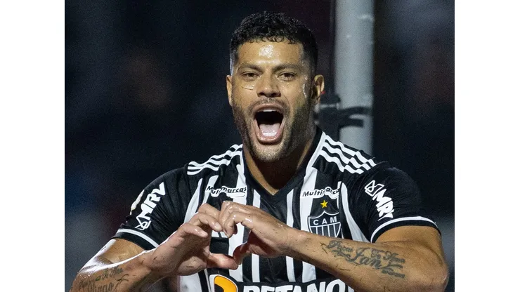 Hulk jogador do Atletico-MG comemora seu gol durante partida contra o Bragantino no estadio Nabi Abi Chedid pelo campeonato Brasileiro A 2023. Fabio Moreira Pinto/AGIF
