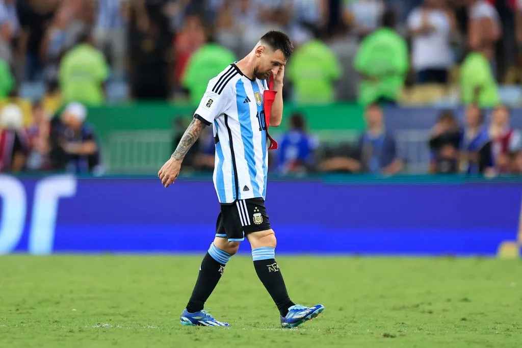 Lionel Messi em vitória da Argentina diante do Brasil no Maracanã. Foto: Buda Mendes/Getty Images