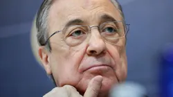 Florentino Pérez, presidente do Real Madrid, volta seus olhares para o futebol brasileiro (Photo by Gonzalo Arroyo Moreno/Getty Images)