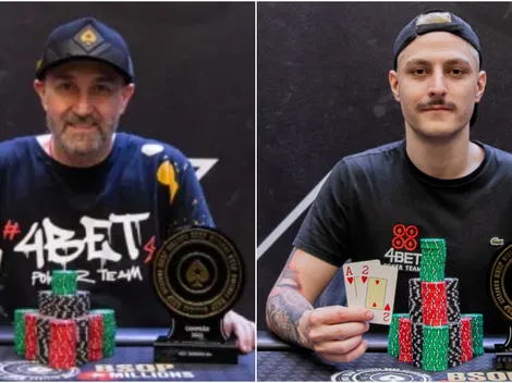 Pai e filho vencem torneios de poker no BSOP Millions