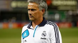 Mourinho, em seus tempos de Real Madrid, durante treinamento da equipe - Foto: Jeff Zelevansky/Getty Images