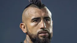 Vidal em ação contra o Goiás. Foto: Isabela Azine/AGIF