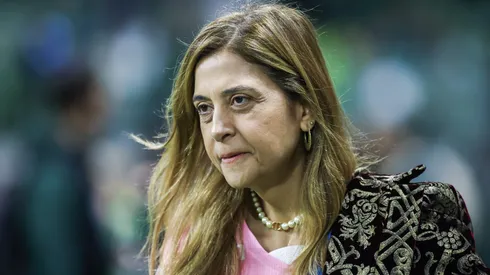 Leila pereira presidente do Palmeiras antes da partida contra o Atletico-MG no estadio Arena Allianz Parque pelo campeonato Brasileiro A 2023. Foto: Marcello Zambrana/AGIF