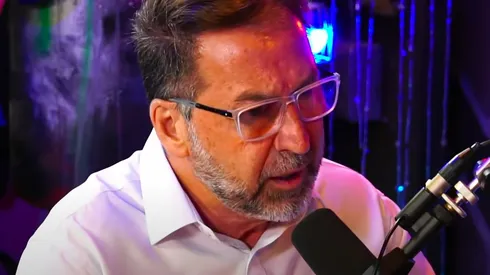 Augusto Melo, candidato à presidência do Corinthians, durante entrevista ao podcast inteligencialtda Reprodução/inteligencialtda