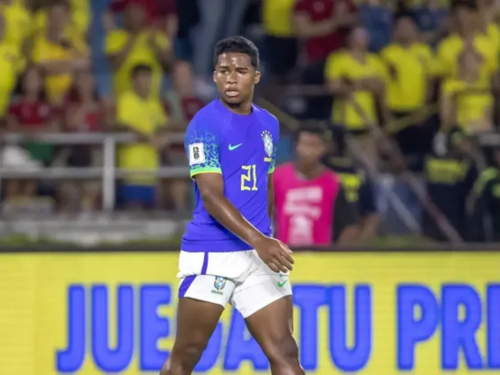 Staff Images/CBF – Endrick em jogo pela Seleção Brasileira