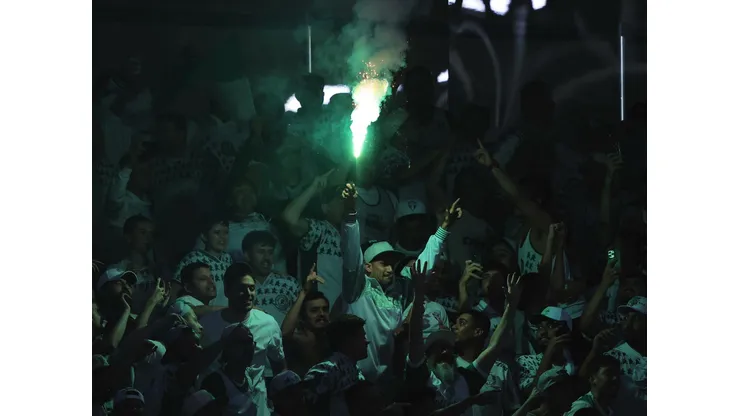 Torcida do Palmeiras durante partida contra Boca Juniors no Allianz Parque pela Conmebol Libertadores 2023 - Foto: Ettore Chiereguini/AGIF