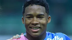 Endrick, atacante do Palmeiras e da Seleção Brasileira, em ação pela Série A - Foto: Marcello Zambrana/AGIF