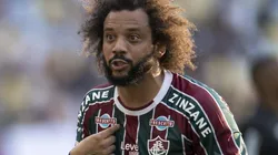 Marcelo jogador do Fluminense reclama com a arbitragem durante partida contra o Botafogo no estadio Maracana pelo campeonato Brasileiro A 2023. Jorge Rodrigues/AGIF