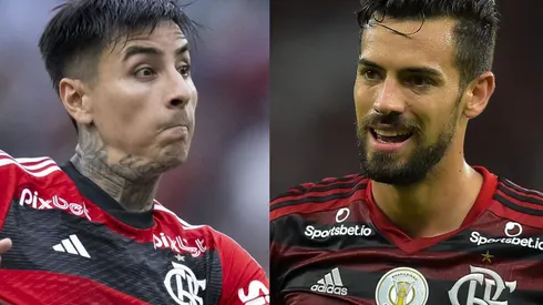 Jorge Rodrigues/AGIF e Thiago Ribeiro/AGIF - Mari e Pulgar viram exemplo no Flamengo