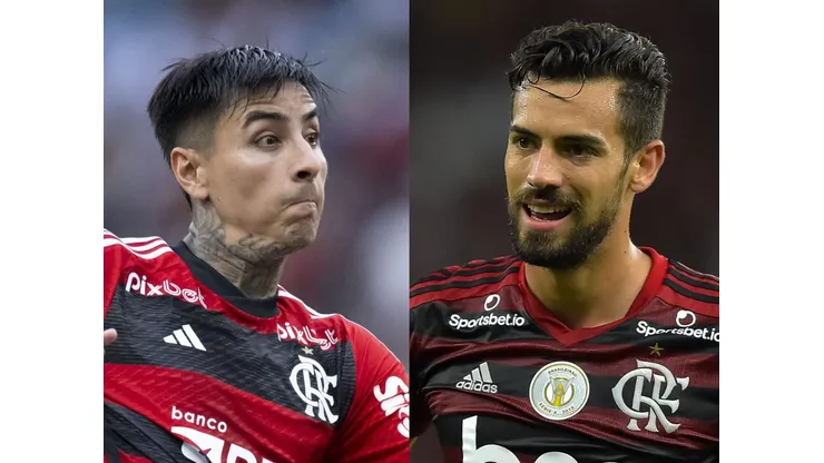 Jorge Rodrigues/AGIF e Thiago Ribeiro/AGIF - Mari e Pulgar viram exemplo no Flamengo