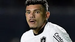 Tiquinho Soares artilheiro do Botafogo durante partida contra o Vasco no estadio Sao Januario pelo campeonato Brasileiro A 2023. Thiago Ribeiro/AGIF