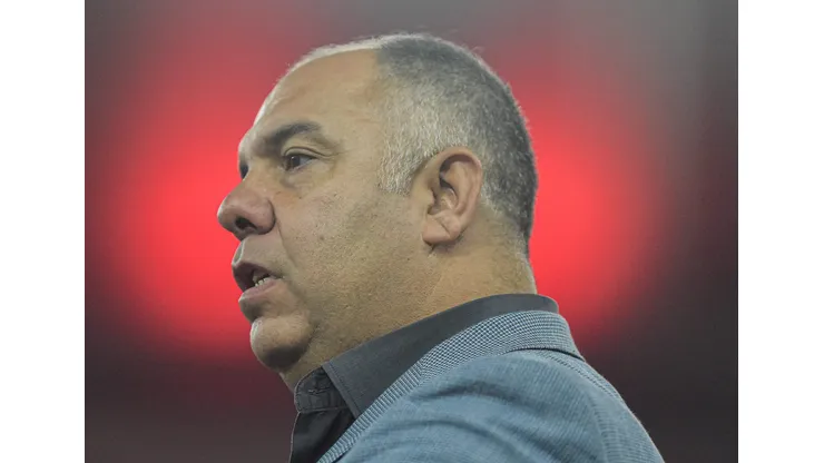 Marcos Braz dirigente do Flamengo durante partida contra o Fluminense no estadio Maracana pelo campeonato Carioca 2022. Foto: Thiago Ribeiro/AGIF