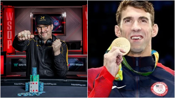 Phil Hellmuth encontrou Michael Phelps na F1 em Las Vegas