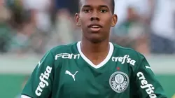 Estêvão atuando pelo Palmeiras - Foto: Fabio Menotti/ Palmeiras