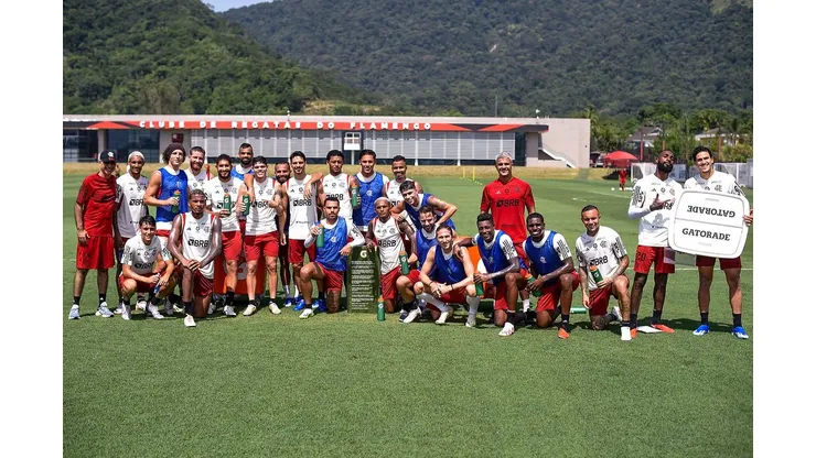 Eleno do Flamengo treinando no Ninho do Urubu durante a Data Fifa. Foto: Marcelo Cortes / Flamengo