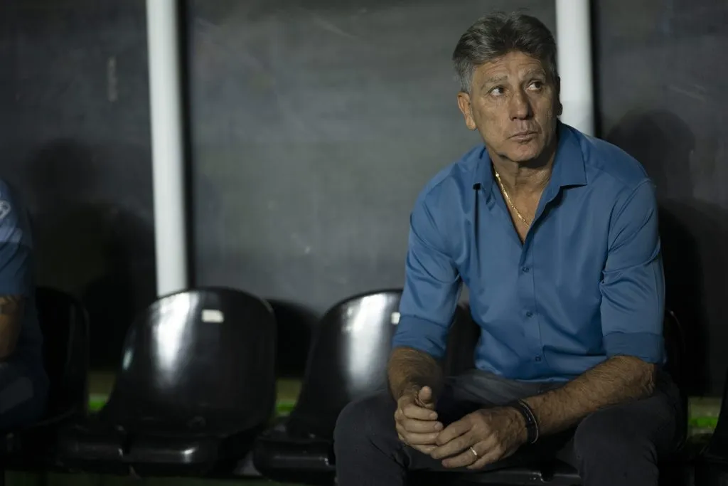 Renato Gaúcho técnico do Grêmio durante partida pelo Campeonato Brasileiro A 2023. Foto: Jorge Rodrigues/AGIF