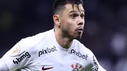 Angel Romero jogador do Corinthians durante partida contra o Goias no estadio Arena Corinthians pelo campeonato Brasileiro A 2023. Marcello Zambrana/AGIF
