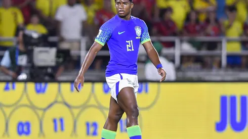 Endrick é uma das grandes joias do Brasil fez sua estreia. (Photo by Gabriel Aponte/Getty Images)
