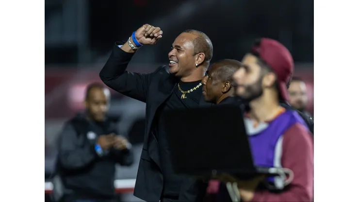 Aloísio Chulapa prestigiando o jogo São Paulo X Palmeiras pela Copa Do Brasil 2023 - Foto: Weslley Douglas/AGIF