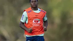 Endrick em treino na Granja Comary. Foto: Joilson Marconne / CBF