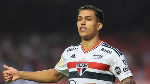 Igor Vinicius jogador do Sao Paulo durante partida contra o Fortaleza no estadio Morumbi pelo campeonato Brasileiro A 2022. Foto: Marcello Zambrana/AGIF