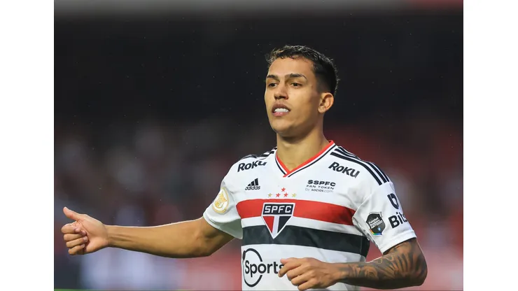 Igor Vinicius jogador do Sao Paulo durante partida contra o Fortaleza no estadio Morumbi pelo campeonato Brasileiro A 2022. Foto: Marcello Zambrana/AGIF
