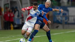 Yago Pikachu jogador do Fortaleza durante partida contra o Cruzeiro no estadio Mineirao pelo campeonato BRASILEIRO A 2023. Foto: Alessandra Torres/AGIF