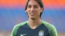 Pedro Geromel, zagueiro do Grêmio, treinando na Seleção Brasileira - Foto: Lucas Figueiredo/CBF