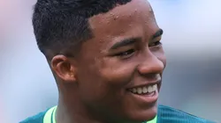 Foto: Marcelo Zambrana/AGIF - Endrick defendendo o Palmeiras em partida válida pelo Campeonato Brasileiro