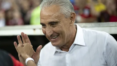 Tite tecnico do Flamengo durante partida contra o Fluminense no estadio Maracana pelo campeonato Brasileiro A 2023. Foto: Jorge Rodrigues/AGIF