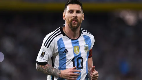 Lionel Messipela Argentina em partida das Eliminatórias - Foto: Rodrigo Valle/Getty Images