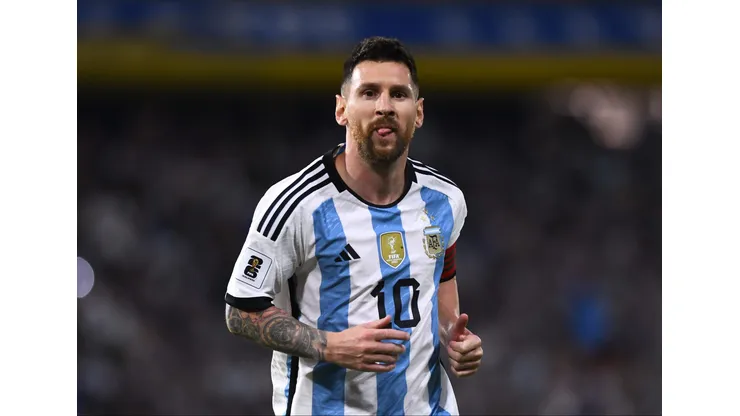 Lionel Messipela Argentina em partida das Eliminatórias - Foto: Rodrigo Valle/Getty Images