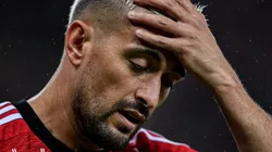 Foto: Thiago Ribeiro/AGIF - Arrascaeta lamentando