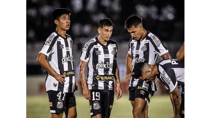 Jogadores do Santos em 2023. Foto: Raul Baretta/Santos FC