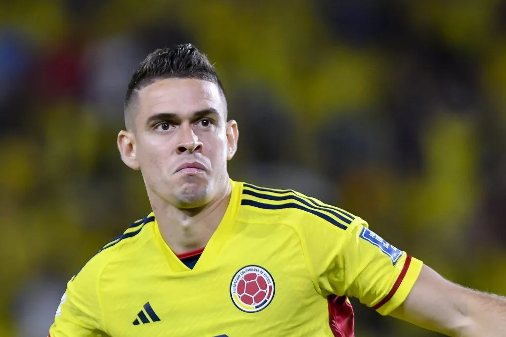 Rafael Borré, ex-River Plate, está novamente no radar de Abel Ferreira no Palmeiras – Foto: Gabriel Aponte/Getty Images