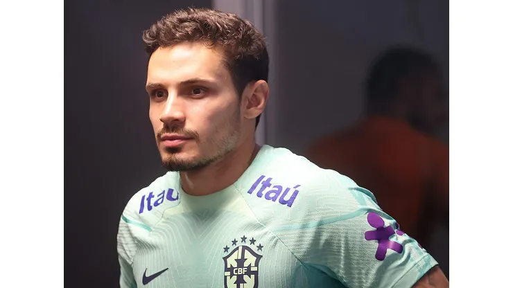 Raphael Veiga durante treino da Seleção Brasileira no Estádio Mangueirão, Belém do Pará. Vitor Silva/CBF