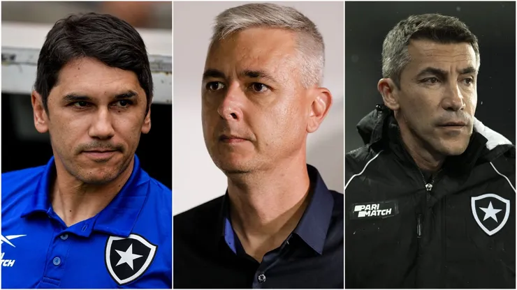 Lúcio Flávio, Tiago Nunes e Bruno Lage. - Thiago Ribeiro/Jorge Rodrigues/Daniel Vorley/AGIF
