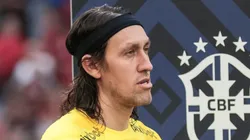 Cassio goleiro do Corinthians em partida pelo Campeonato Brasileiro