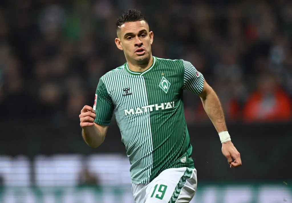 Borré, jogador do Werder Bremen - Photo by Stuart Franklin/Getty Images