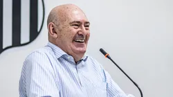 Andres Rueda presidente do Santos durante coletiva. Fotos: Santos FC.