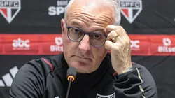 Dorival Júnior, técnico do São Paulo, durante entrevista coletiva - Foto: Robson Mafra/AGIF