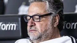Julio Casares presidente do Sao Paulo durante partida contra o Bragantino no estadio Vila Belmiro pelo campeonato Brasileiro A 2023. Foto: Abner Dourado/AGIF