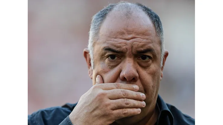 RJ - RIO DE JANEIRO - 22/07/2023 - BRASILEIRO A 2023, FLAMENGO X AMERICA - Marcos Braz dirigente do Flamengo durante partida contra o America no estadio Maracana pelo campeonato Brasileiro A 2023. Foto: Thiago Ribeiro/AGIF